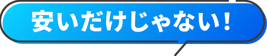 安いだけじゃない！